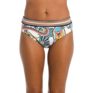 NWT Sz 16 LA BLANCA Pave the Way Multi Color Hipster TummyControl Bikini Bottoms
